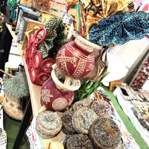 African Print Fabric Fan