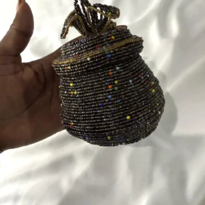 Beaded Wire Trinket Pot